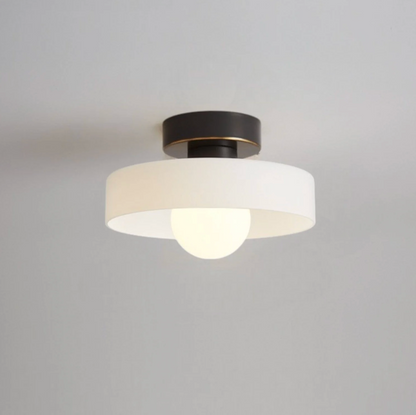 Rund flad LED-loftlampe i minimalistisk design