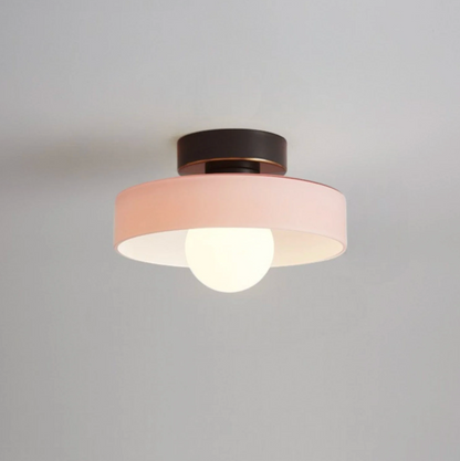 Rund flad LED-loftlampe i minimalistisk design