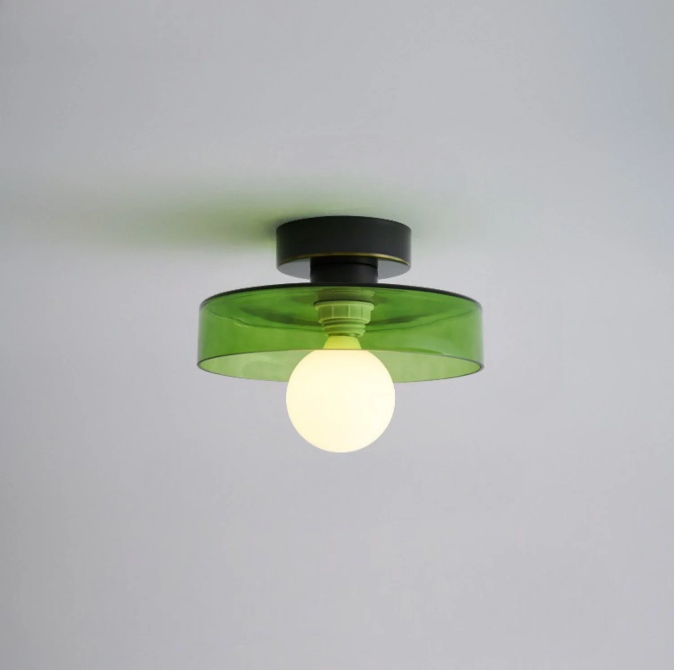 Rund flad LED-loftlampe i minimalistisk design
