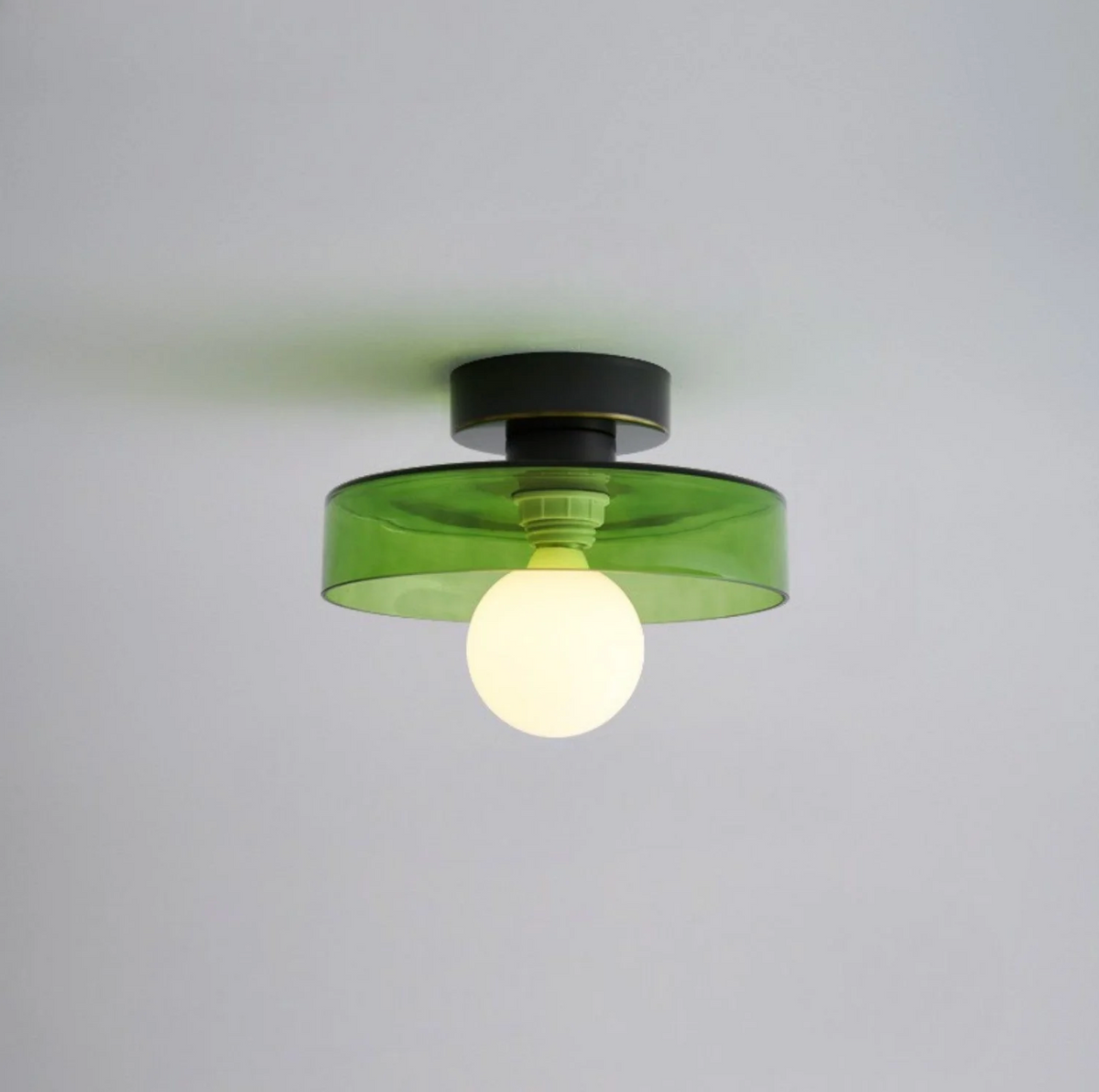 Moderne LED-loftlampe – minimalistisk plafond med rundt skærm