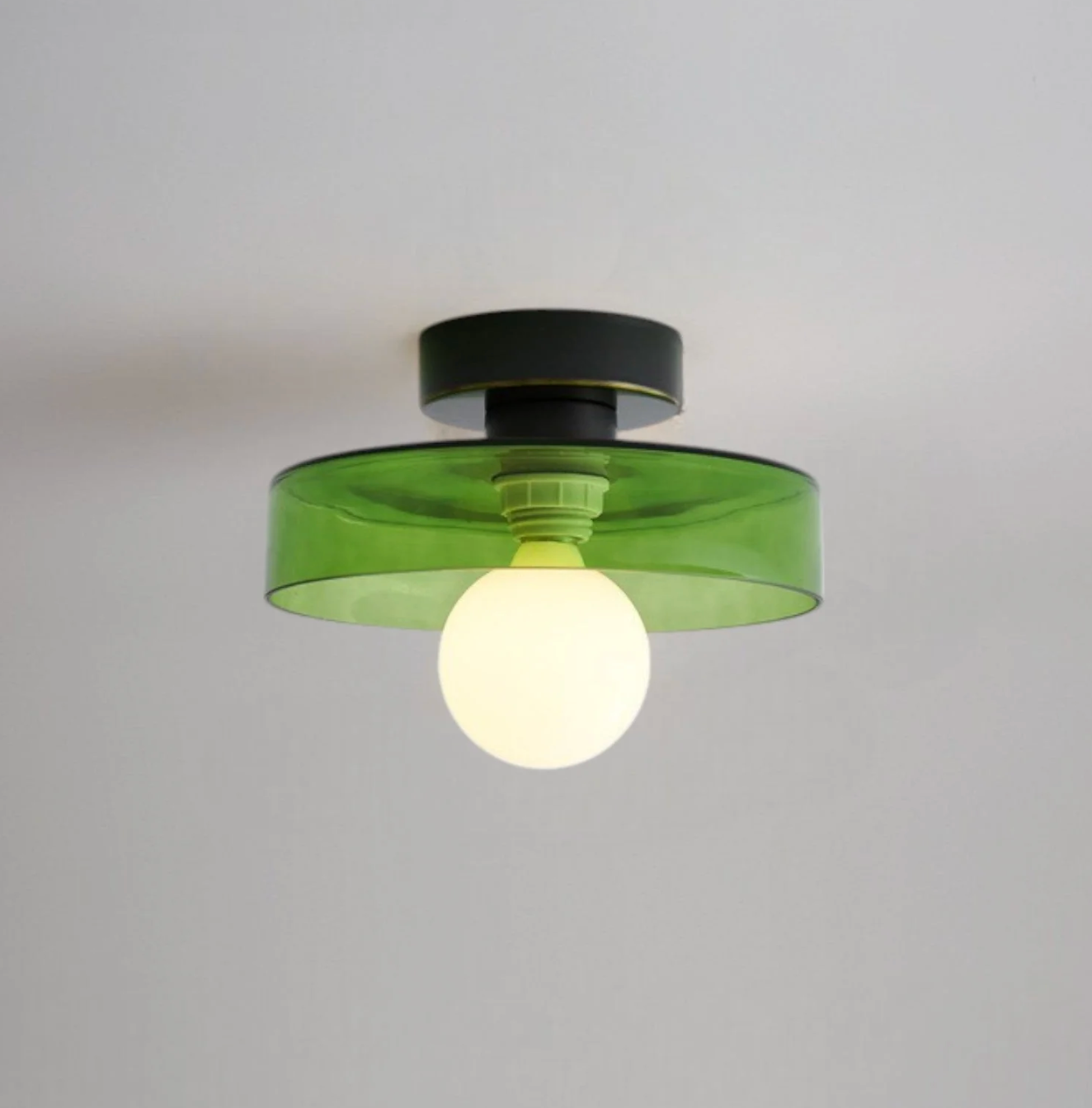 Rund flad LED-loftlampe i minimalistisk design