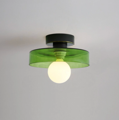 Rund flad LED-loftlampe i minimalistisk design
