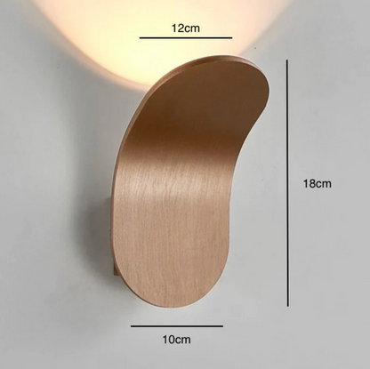 Moderne LED-væglampe med minimalistisk design