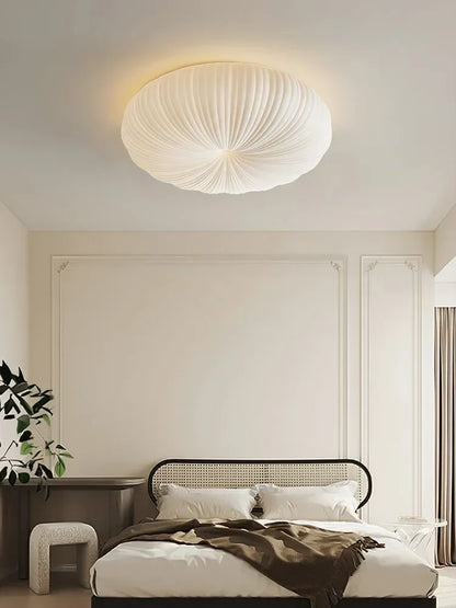 Japandi-loftlampe med skalformet kuppel