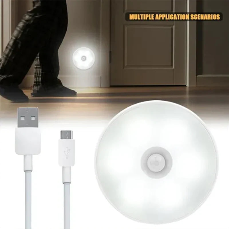 Trådløs LED-lampe med bevægelsessensor og USB-opladning