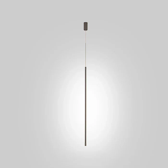 Slank pendel i aluminium med LED-rør - Lumzi