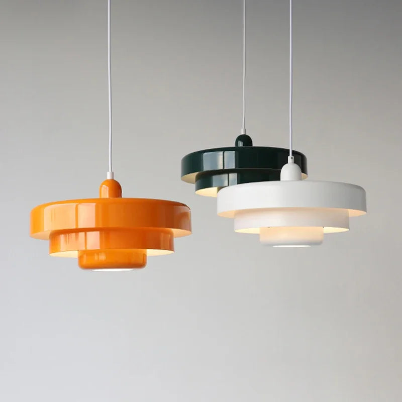 Moderne geometrisk pendellampe med LED