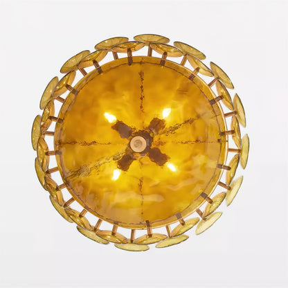 Lysekrone i struktureret glas, to niveauer - Lumzi
