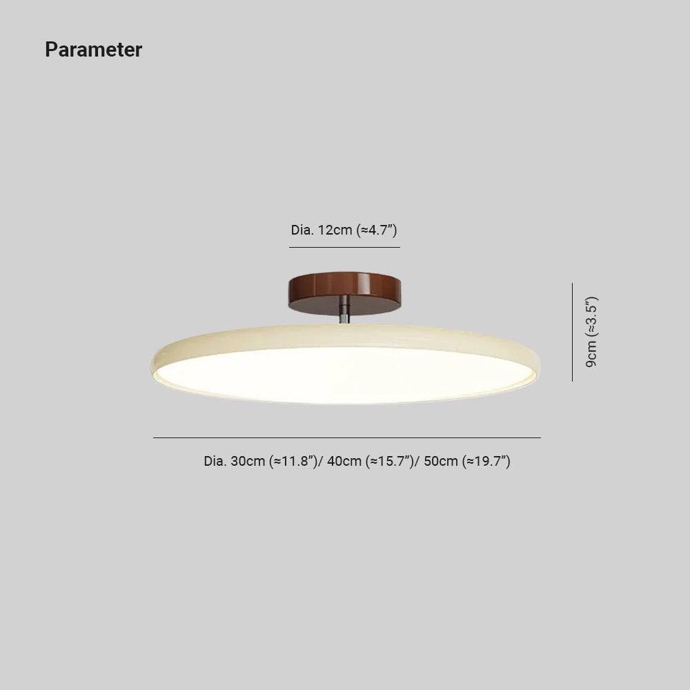 Plafond med hældbar skærm, disc-design - Lumzi