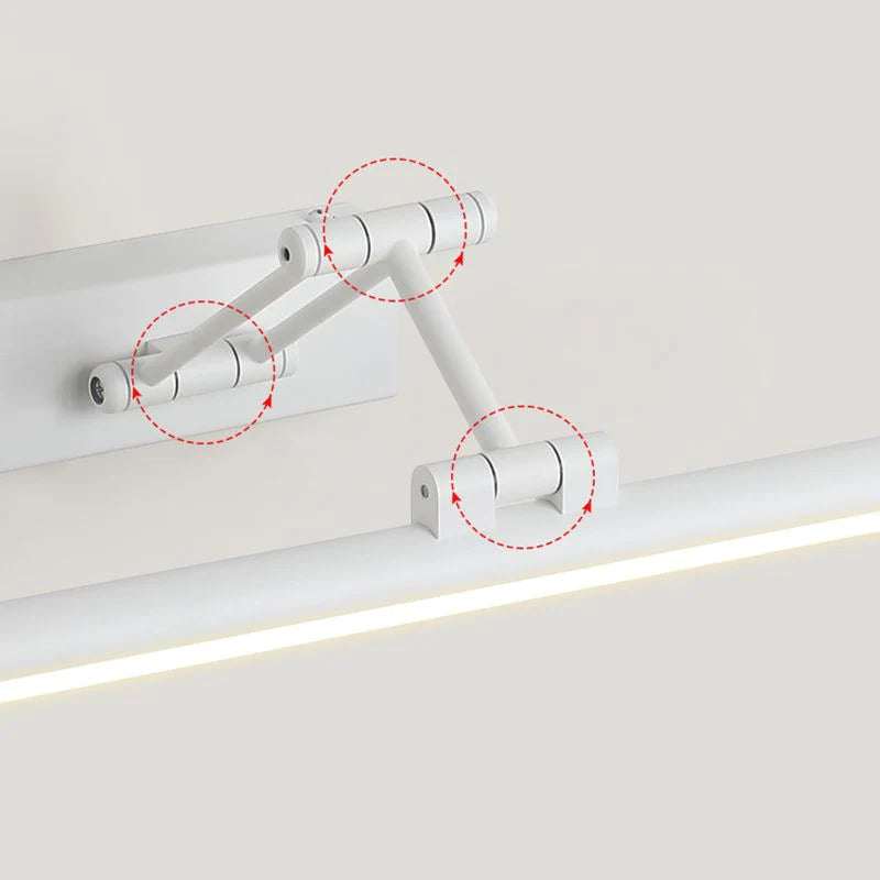 Justerbar LED-spejllampe i metal - Lumzi
