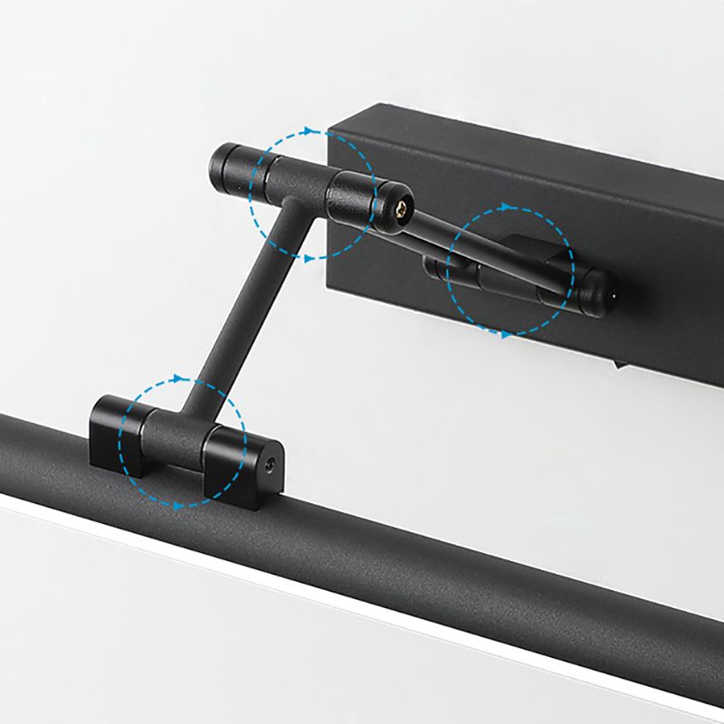 Justerbar LED-spejllampe i metal - Lumzi