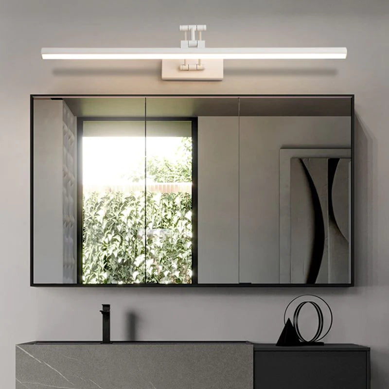 Justerbar LED-spejllampe i metal - Lumzi