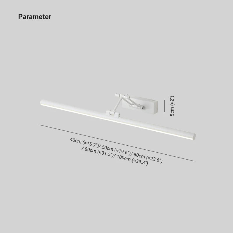 Justerbar LED-spejllampe i metal - Lumzi