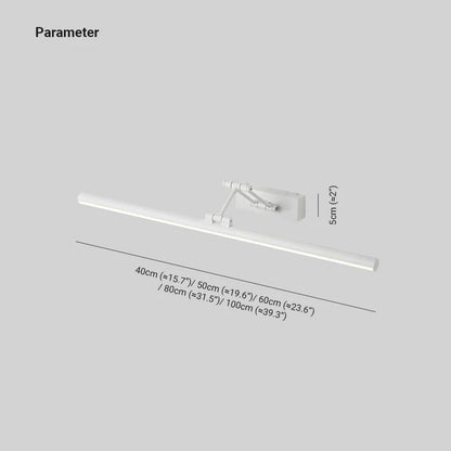 Justerbar LED-spejllampe i metal - Lumzi
