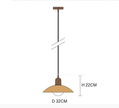 Moderne pendellampe med tofarvet design