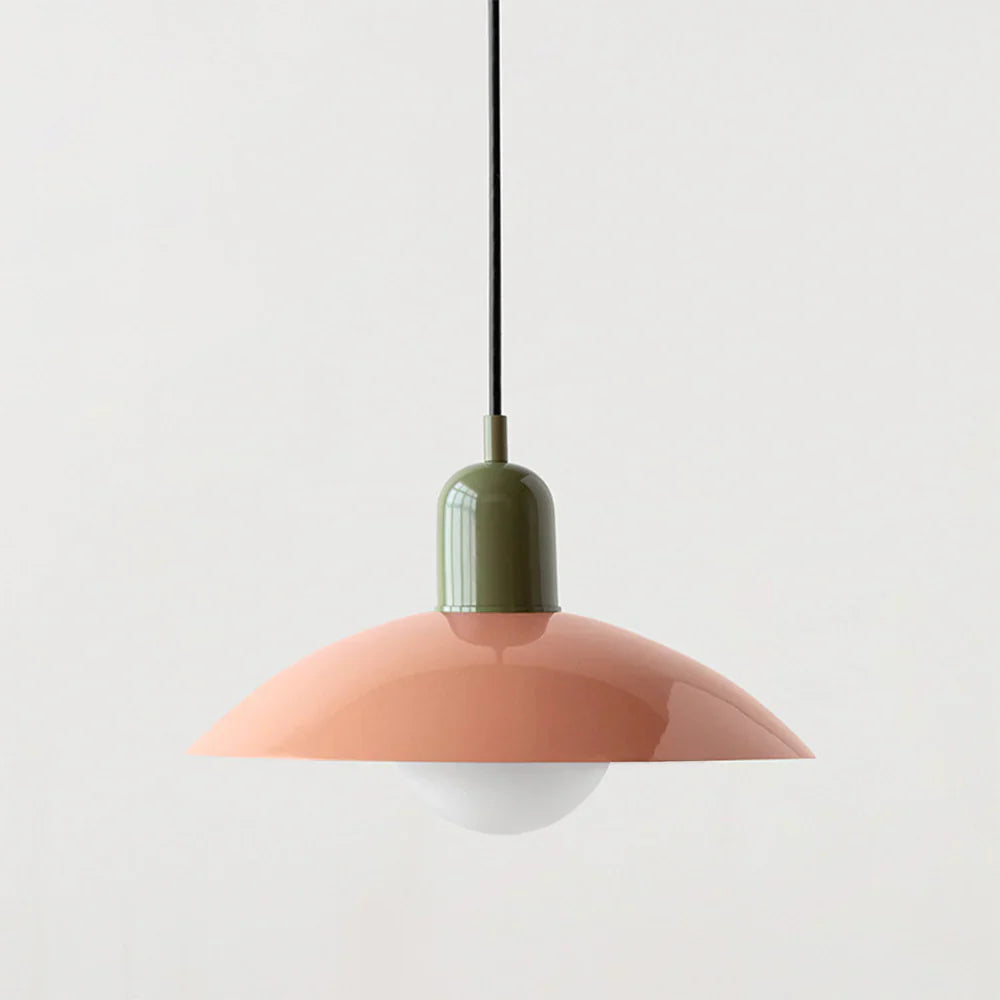 Moderne pendellampe med tofarvet design