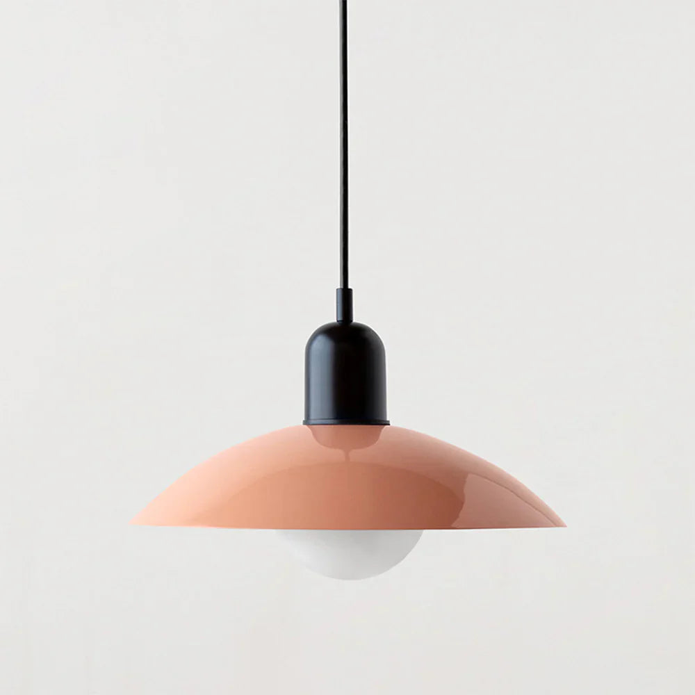 Moderne pendellampe med tofarvet design