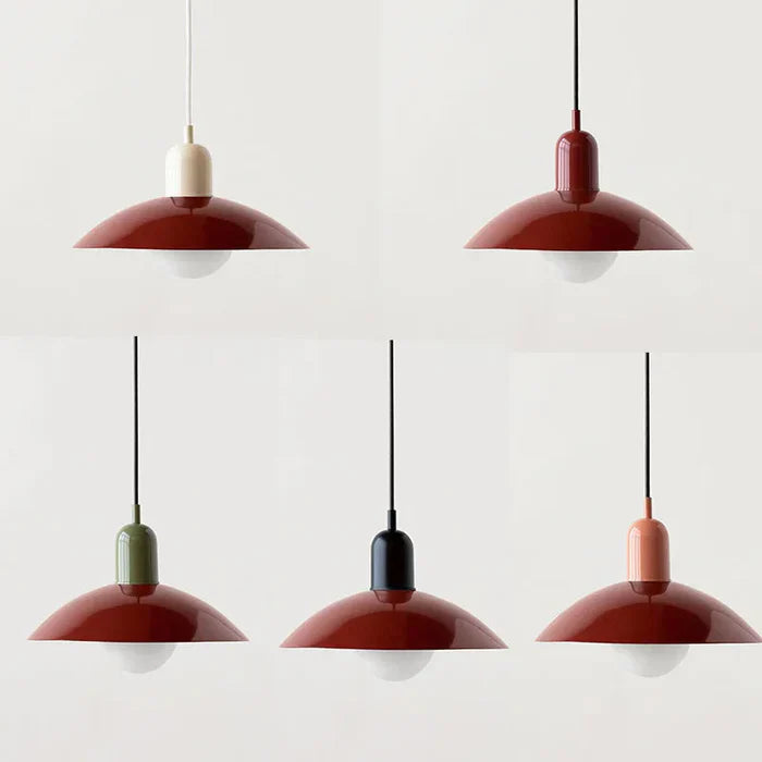 Moderne pendellampe med tofarvet design