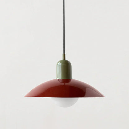 Moderne pendellampe med tofarvet design
