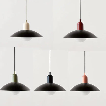 Moderne pendellampe med tofarvet design