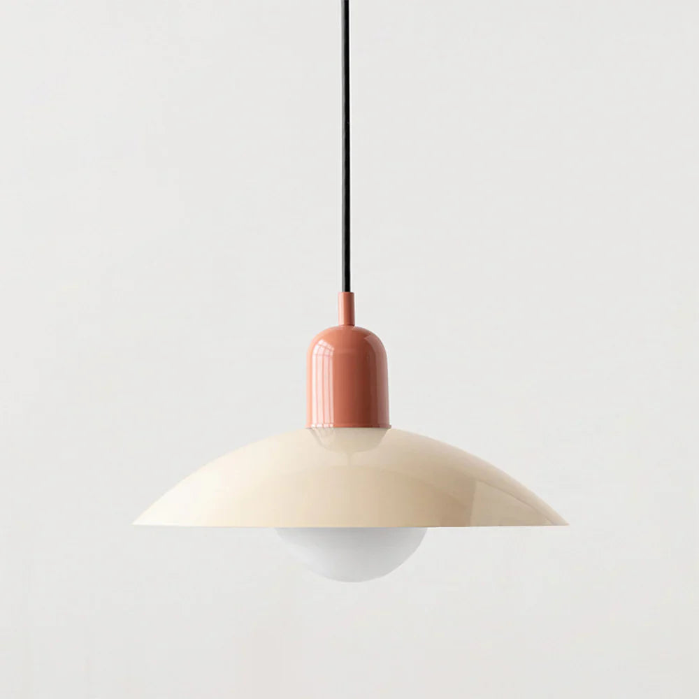 Moderne pendellampe med tofarvet design