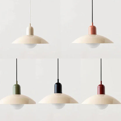 Moderne pendellampe med tofarvet design