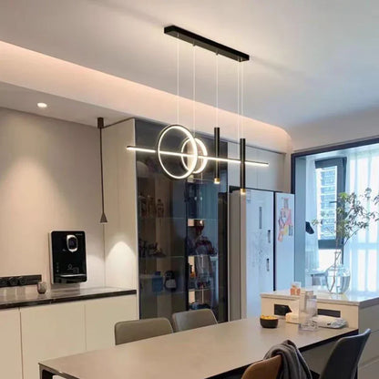 Geometrisk LED-pendellampe til spisebord