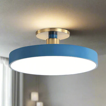 Rund LED-loftlampe i skandinavisk design
