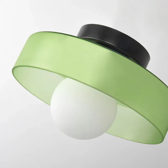 Moderne loftlampe i glas med minimalistisk design