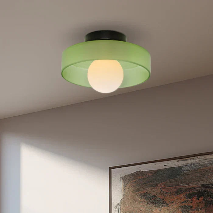 Moderne loftlampe i glas med minimalistisk design