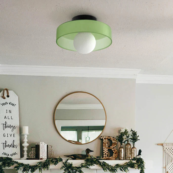 Moderne loftlampe i glas med minimalistisk design