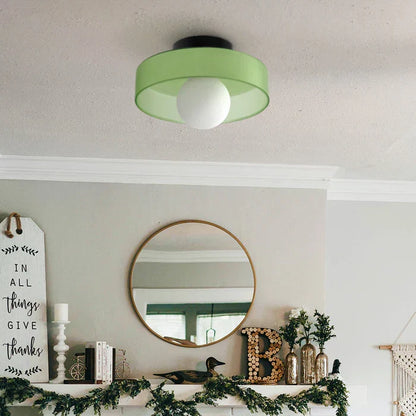 Moderne loftlampe i glas med minimalistisk design
