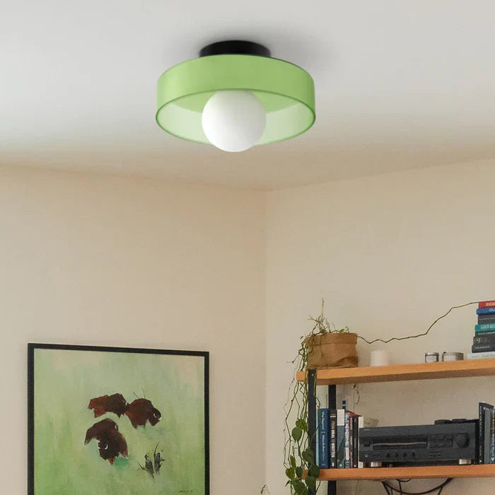 Moderne loftlampe i glas med minimalistisk design