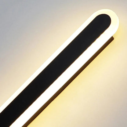 Lineær oval LED-udendørs væglampe - Lumzi