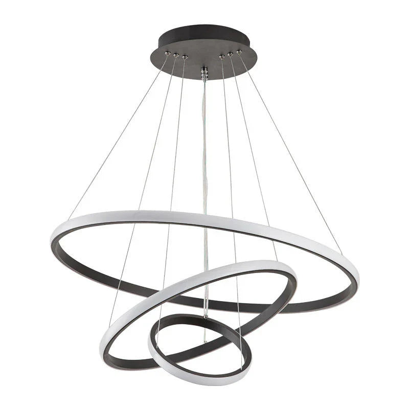 Designer LED-pendellampe med tredimensionelle ringe