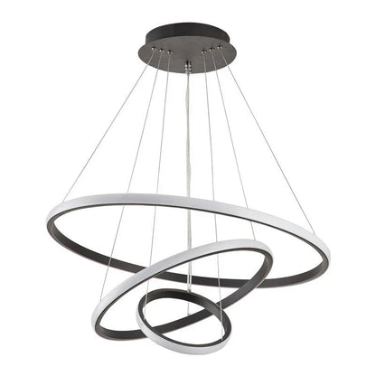 Designer LED-pendellampe med tredimensionelle ringe