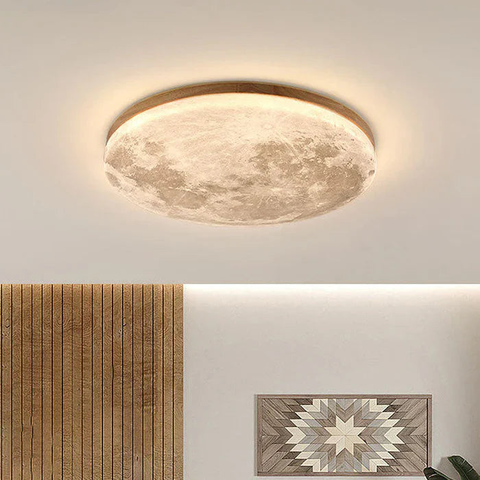 Rund LED-loftlampe – Måne