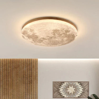 Rund LED-loftlampe – Måne