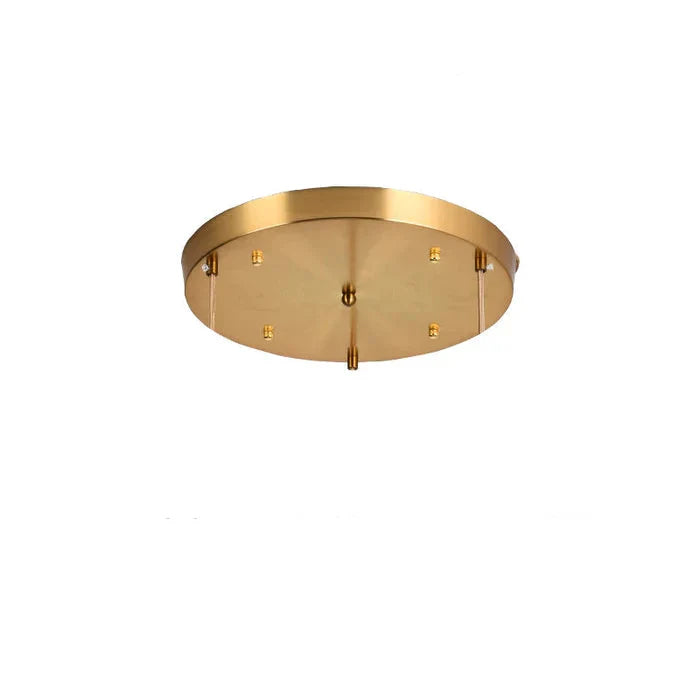 Vintage-pendellampe i riflet glas med guldfinish