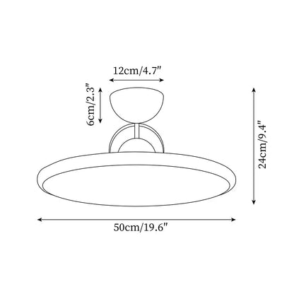 Minimalistisk LED-loftlampe i Bauhaus-stil