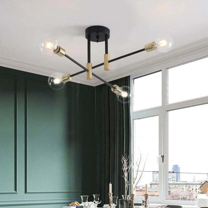 Industriel loftlampe med 4, 6 eller 8 fatninger