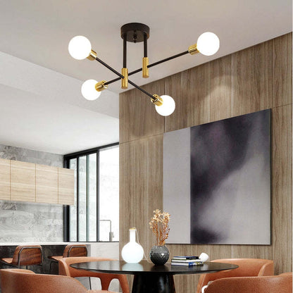 Industriel loftlampe med 4, 6 eller 8 fatninger