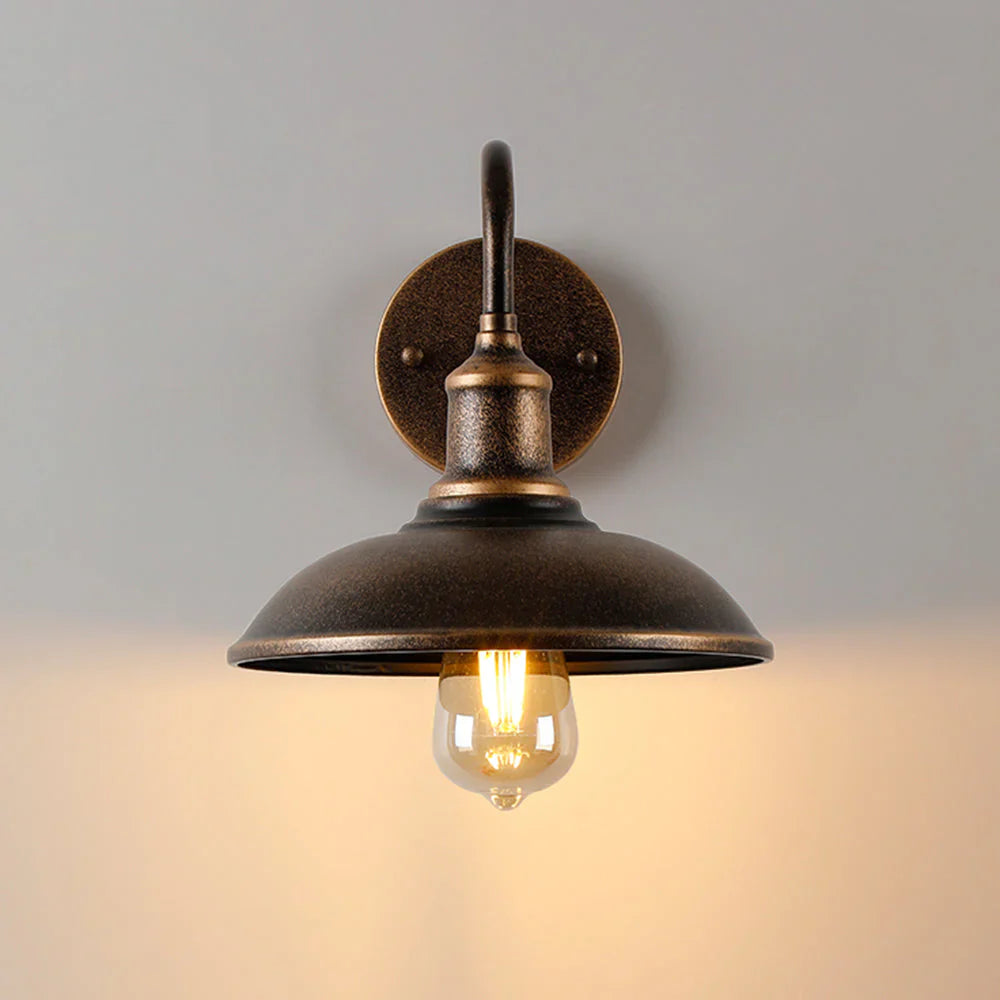 Industriel retro væglampe i vintage stil