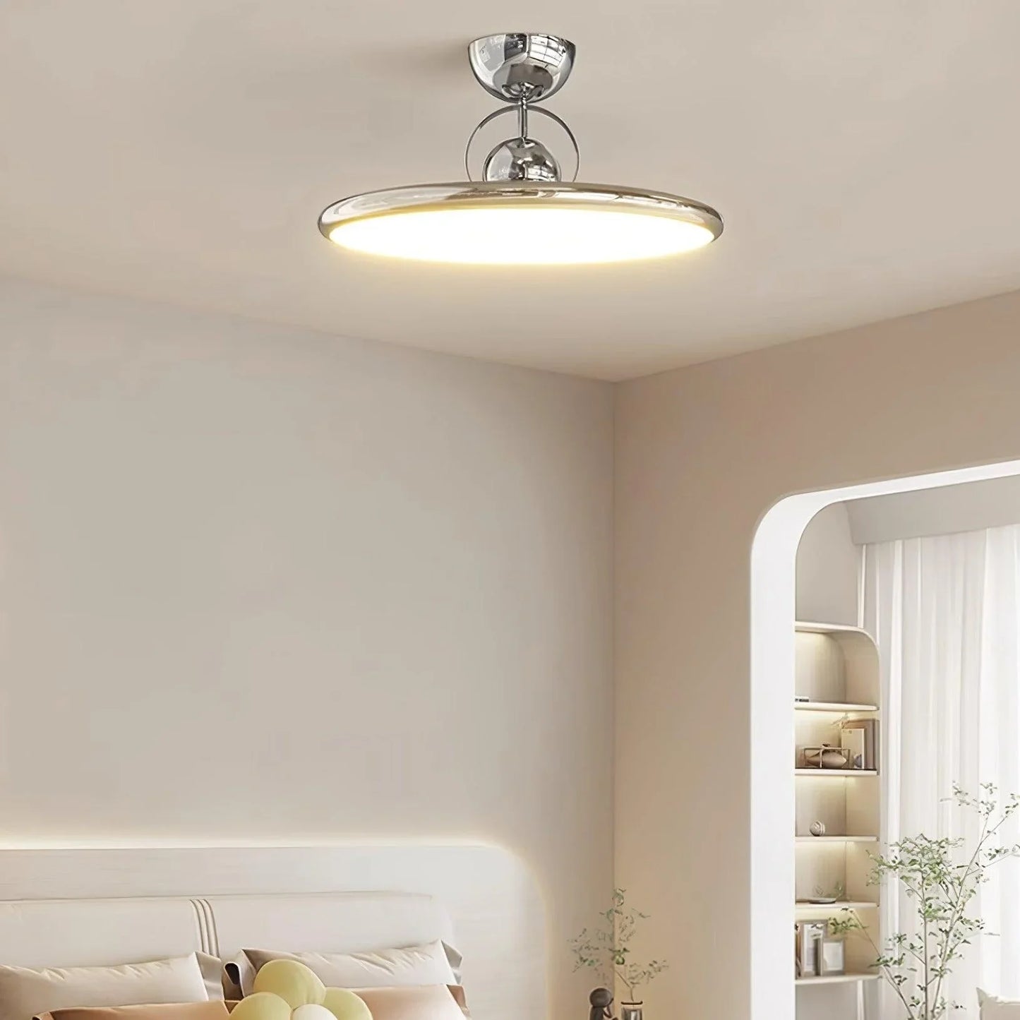 Minimalistisk LED-loftlampe i Bauhaus-stil