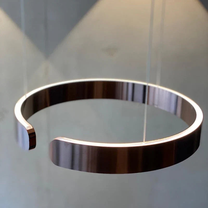Moderne LED-ringpendel – elegant rund loftlampe