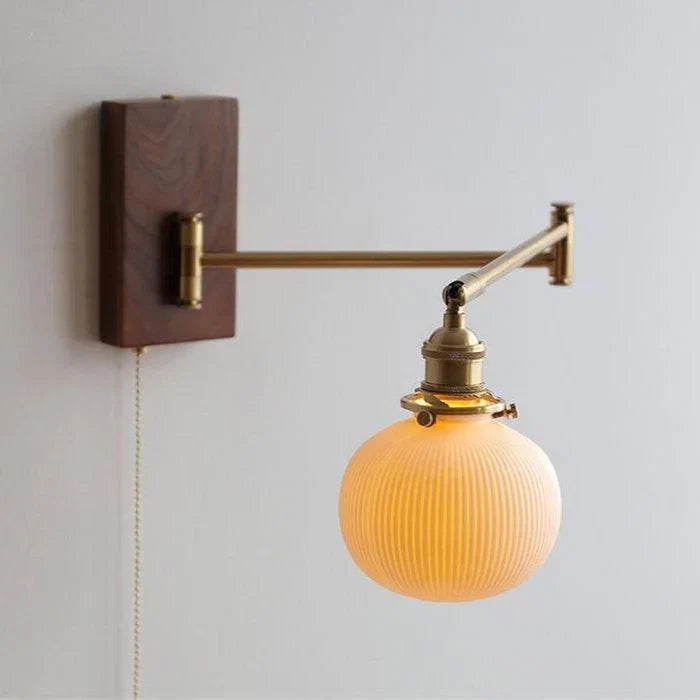 Væglampe med bevægeligt arm – Retro stil