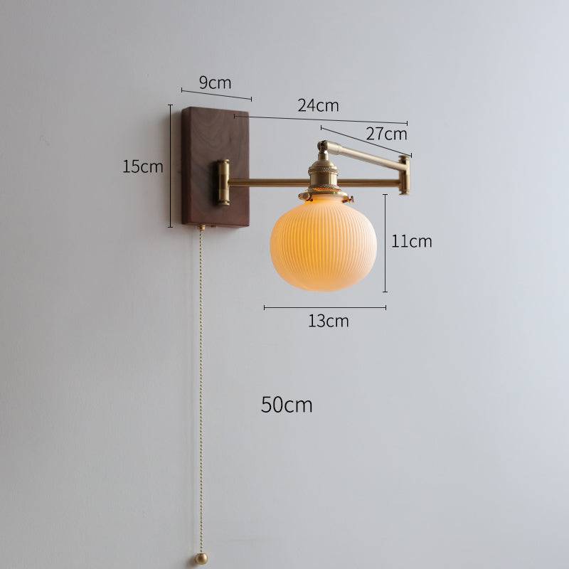 Væglampe med bevægeligt arm – Retro stil