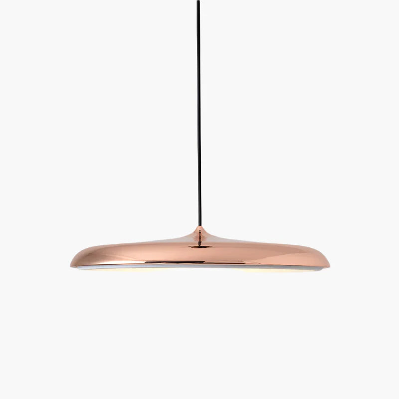 Ultratynd LED-pendellampe med rund skærm