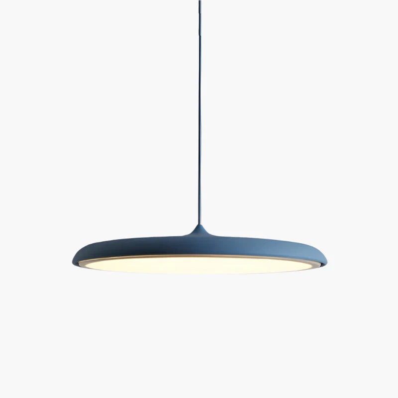 Ultratynd LED-pendellampe med rund skærm