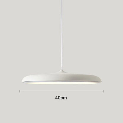 Ultratynd LED-pendellampe med rund skærm